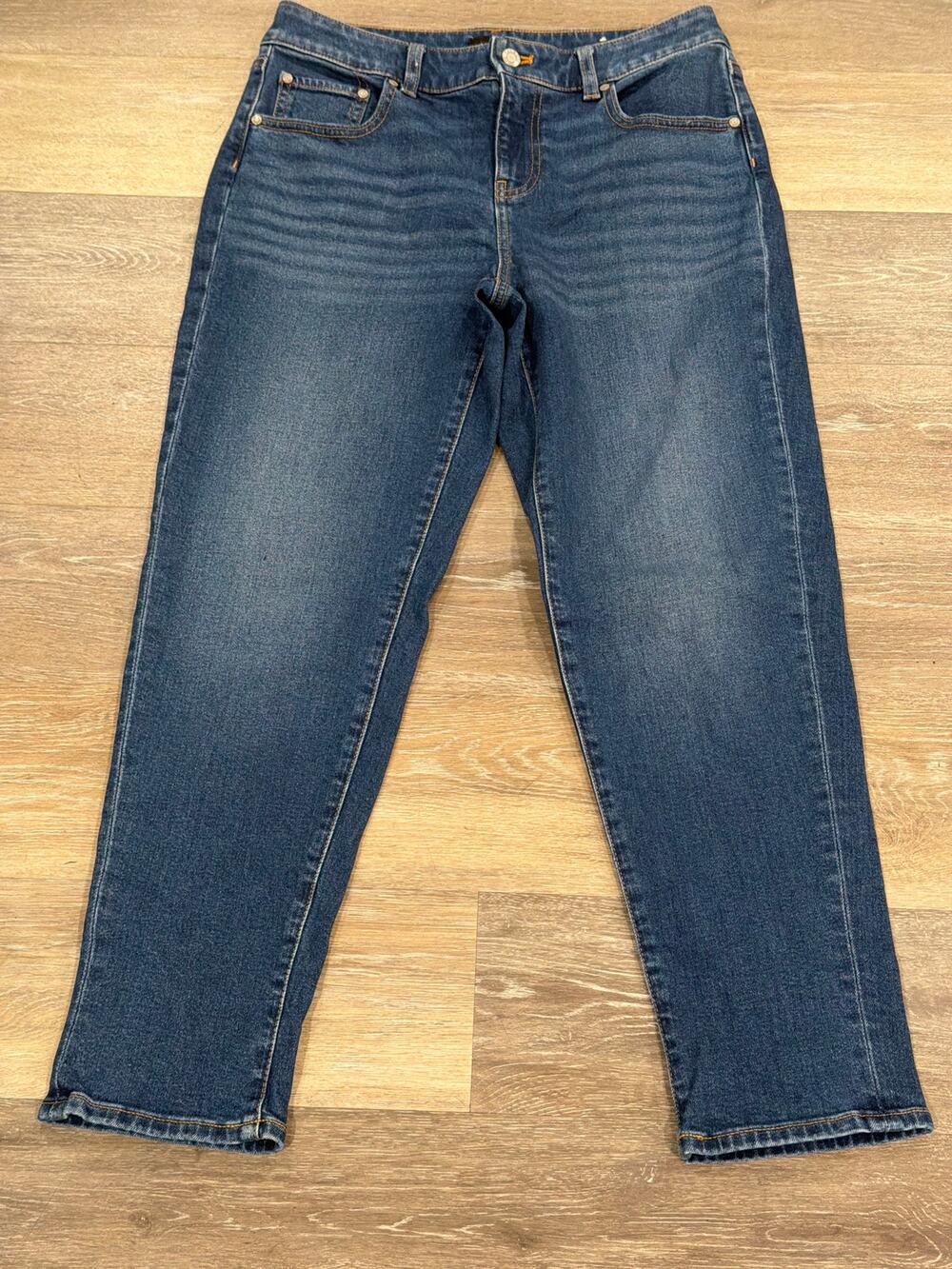 Talbot's Women's Jeans Everyday Relaxed Jeans Dark Denim Size 4P